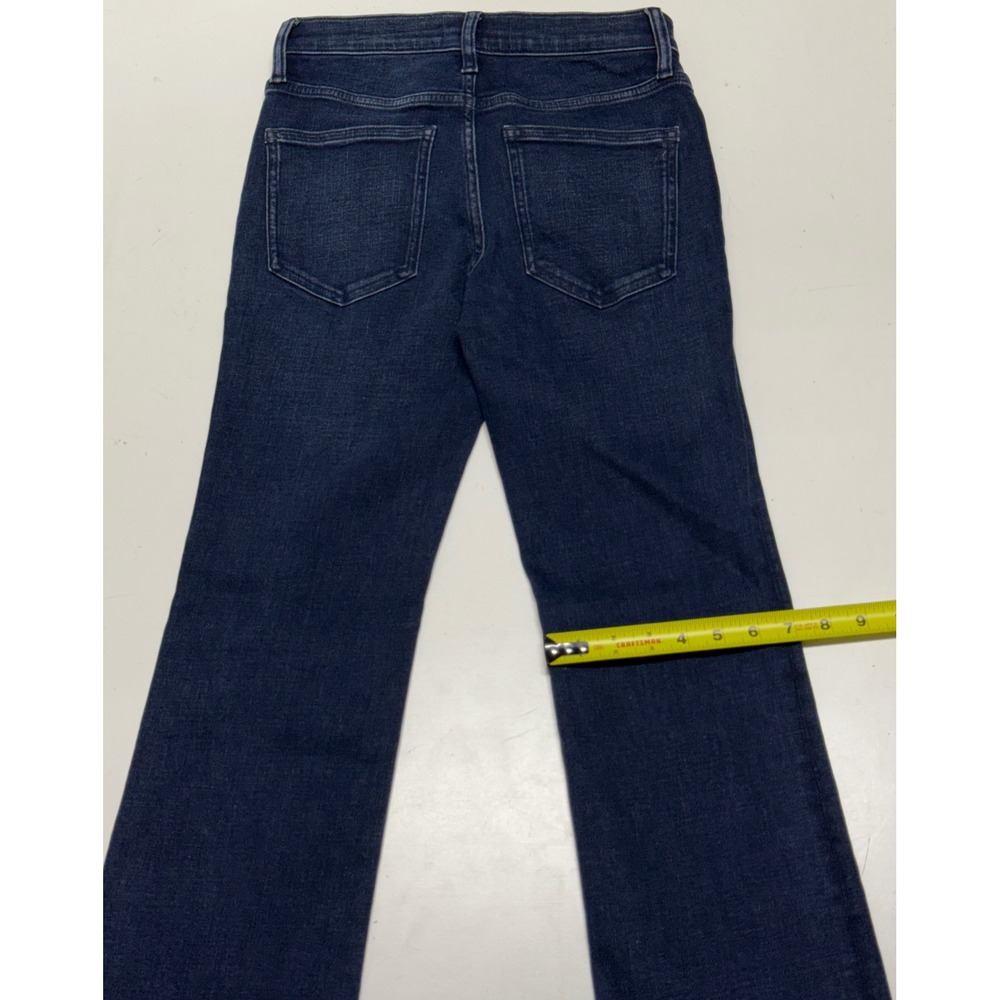 Madewell Kick Out Full-Length Jeans Dark Indigo Mid Rise W 25P NR945 - Picture 6 of 6